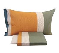 Bassetti Set Lenzuola Letto Singolo Cotone, Completo Letto Singolo composto da Lenzuolo Sopra + Sotto e 1 Federa Nostalgia O1