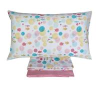 Bassetti Set lenzuola letto singolo Bubble R1 Cotone - lenzuolo sopra, sotto e 2 federe