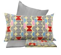 Bassetti Set Lenzuola Letto Singolo Cotone, Completo Letto Singolo composto da Lenzuolo Sopra Sotto e 2 Federe (Berry Y01)