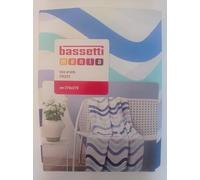 Bassetti Telo Arredo Copridivano Copritavola Lenzuolo Telo Mare Picnic Multiuso Granfoulard cm 270x270 100% Cotone Made In Italy (blu)