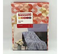 Bassetti Telo Arredo Copridivano Copritavola Lenzuolo Telo Mare Picnic Multiuso Granfoulard ELBA cm 270x270 100% Cotone Made In Italy (arancio)