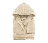 BASSETTI TIME Accappatoio con Cappuccio e Tasche in Spugna 100% Cotone Vari Colori (Beige, Tg.XL)