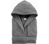 BASSETTI TIME Accappatoio con Cappuccio in Spugna Vari Colori (Antracite, Tg.L)