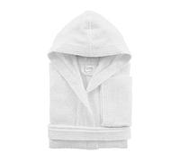BASSETTI TIME Accappatoio con Cappuccio in Spugna Vari Colori (Bianco, Tg.M)
