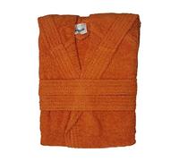 Bassetti Time Accappatoio Spugna con Cappuccio Uomo Donna da 360 gr/mq, Arancione, M