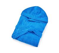 Bassetti Time Accappatoio Spugna con Cappuccio Uomo Donna da 360 gr/mq, Azzurro, S