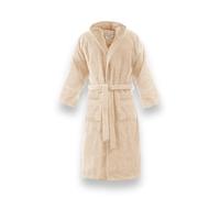 Bassetti Time Accappatoio Spugna con Cappuccio Uomo Donna da 360 gr/mq, Beige, L