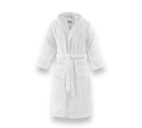 Bassetti Time Accappatoio Spugna con Cappuccio Uomo Donna da 360 gr/mq, Bianco,