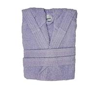 Bassetti Time Accappatoio Spugna con Cappuccio Uomo Donna da 360 gr/mq, Glicine, M