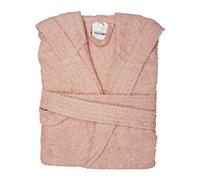 Bassetti Time Accappatoio Spugna con Cappuccio Uomo Donna Unisex da 360 g/mq (M, Rosa Antico)