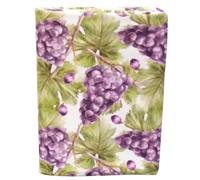 Bassetti, Tovaglia in Cotone Antimacchia Qualità Extra Made in Italy Stampa Digitale 6 posti Rettangolare 140x180 cm Blue Grape