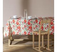 Bassetti, Tovaglia in Cotone Antimacchia Qualità Extra Made in Italy Stampa Digitale 6 posti Rettangolare 140x180 cm Red Grains