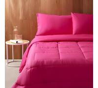 Bassetti Trapunta Invernale Una Piazza e Mezza Pop Color 220x260 cm - 100% Cotone, Imbottitura Anallergica 320 g/m², Made in Italy - Tinta Unita (Ciclamino)