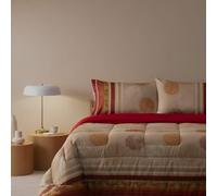 Bassetti Trapunta Matrimoniale 260x260 cm - Collezione Granfoulard Invernale - 100% Puro Cotone con Imbottitura Anallergica 200g/m² - Made in Italy (FLORENCE ROSSO)