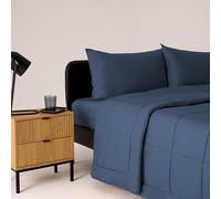 Bassetti Trapunta Una Piazza E Mezza, Blu, Tessuto 100% Cotone E Imbottitura 100% Poliestere, 220X260 Cm, Morbida Calda E Traspirante, Per Stagioni Autunno, Inverno E Primavera, Piumone E Piumino