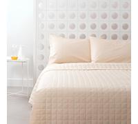 Bassetti Trapuntino Una piazza e Mezza Primaverile Estivo 90 gr/mq in Cotone, Copriletto Trapuntato 220x260cm (1-Avorio)