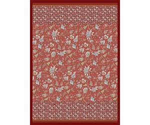Bassetti Vicenza 9326058 - Plaid in 100% cotone, colore rosso R1, dimensioni: 240 x 250 cm