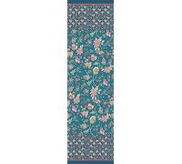 Bassetti Vicenza, Foulard in 100% cotone, colore turchese/petrolio B1, dimensioni: 270 x 270 cm - 9325932