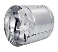 BASSFLY Estrattore aria, Ventola In Linea Da 4" - 100 CFM, Ventola For Condotto In Metallo, Ottima Ventola Di Scarico For Scarico E Aspirazione Della Tenda Da Coltivazione