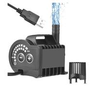 BASSFLY Pompa per Piscina, Pompa for Acqua sommergibile Portatile USB 8 Livelli Regolabili 0-400L/H 0-600L/H Piccola Pompa for Fontana