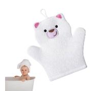 BASSIGLIO BAY MITT - guanti di lavaggio animale, pennello da bagno per bambini morbido con disegni di gufo//coniglietti | Gentle Batting Mitt per bambini - Accessori per la d