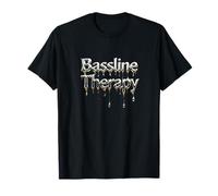 Bassline Therapy - Chrome Techno Design Maglietta