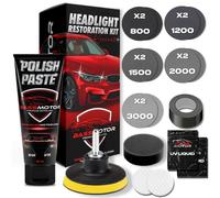 BassMotor Kit Completo per Lucidare Fari Opachi e Consumati per Restauro Auto