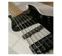 Basso bianco a 6 corde con manico in acero, intarsio Shell Pearl e pickup Active SS (basso a 6 corde)