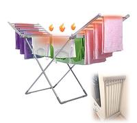 Basso Consumo Stendino Elettrico Pieghevole, Stendino Asciugabiancheria Riscaldante Pieghevole (230W), Cuscinetto Massimo 15kg/33lb