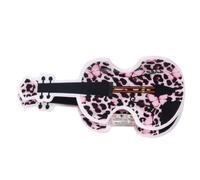 Basso Creativo Hairpin Chitarra Clip di Capelli Elegante 2000 Elegante Maglione Mazzi Ornamento Dolci Leopardi Stampa Basso
