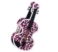 Basso Creativo Hairpin Chitarra Clip di Capelli Elegante 2000 Elegante Maglione Mazzi Ornamento Dolci Leopardi Stampa Basso