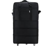 BASSO DUFFE RIVENTATO, valigia pieghevole espandibile di grande capacità con ruote rotanti a 360 °, holdall a ruote di Oxford impermeabile, borsa da viaggio multifunzionale per uomini viaggi d'affari