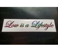 Basso È Un Lifestyle Arcobaleno Brillantini Scintille Auto Custom Novità Adesivi