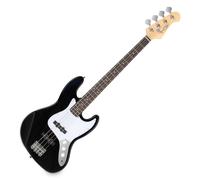 Basso Elettrico 4 Corde Bass Jazz Style Nero 2 Single Coil Palissandro 2 Volume