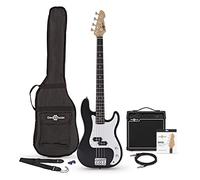 Basso Elettrico 4 Corde LA con Amplificatore da 15 W Nero