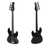 Basso elettrico a 5 corde, pickup JB, corpo in mogano, manico in acero, basso elettrico per principianti, per amanti della musica (blu navy)