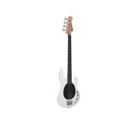 Basso Elettrico DIMAVERY MM-501 Bianco - Design Professionale con Humbucker