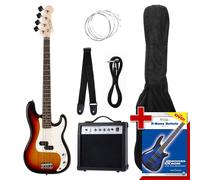 Basso Elettrico Preci Bass Style Set Amplificatore Tracolla Cavo Borsa Sunburst
