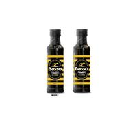 Basso Olio Extra Vergine d'Oliva al Limone, Set 2 Bottiglie da 250ml, con Portachiavi italy shop service