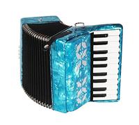 basso pulsante dell'armonica, 22 Key 8 Bass Accordion with Strap and Backpack Solid Wood ABS for Beginners Students