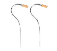 Bassoon Mouthpiece Silver Plated Curved Neck Cork Joint Woodwind Instrument Parts for Bassoon Players Beginners 2PCS Replacement Parts