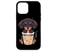 Bassotto Boba Tea Bubble Tea Anime Kawaii Cane Custodia per iPhone 12 mini