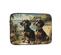 Bassotto Cane Bento Laptop Case 13 pollici, TSA Laptop Sleeve Antiurto Protettivo Notebook Case Impermeabile Copertura per Computer Borsa Valigetta Borse Uomo Donna Borsa per Computer