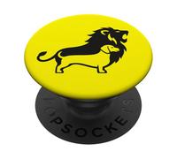 Bassotto Cane Cuore di un Leone PopSockets PopGrip Adesivo