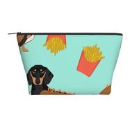 Bassotto cane salsiccia, Borsa da toilette Borsa per trucco Borsa per cosmetici Borsa da toilette da viaggio portatile