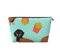 Bassotto cane salsiccia, Borsa da toilette Borsa per trucco Borsa per cosmetici Borsa da toilette da viaggio portatile