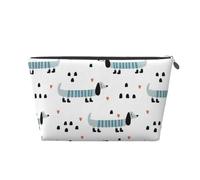 Bassotto carino, Borsa da toilette Borsa per trucco Borsa per cosmetici Borsa da toilette da viaggio portatile