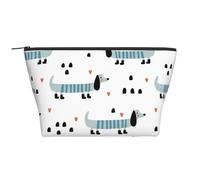Bassotto carino, Borsa da toilette Borsa per trucco Borsa per cosmetici Borsa da toilette da viaggio portatile