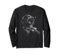 Bassotto che suona il violinista amante dei cani Maglia a Manica