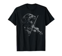 Bassotto che suona il violinista amante dei cani Maglietta